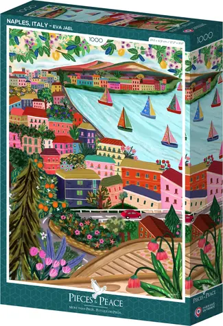 PIECES & PEACE Puzzle Neapol, Taliansko / 1000 dielikov / 47,8 x 69 cm