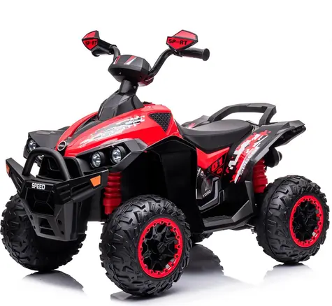 CHIPOLINO Elektrické vozítko Štvorkolka ATV Speed červená / 2x 35 W / Li- ION 10,8 V/5Ah / do 4,3 km/h / svetla a hudba
