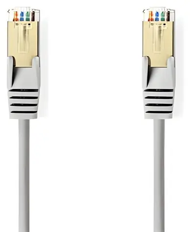 Nedis SF/UTP CAT5e 15m šedá / Patch kábel / RJ45-RJ45