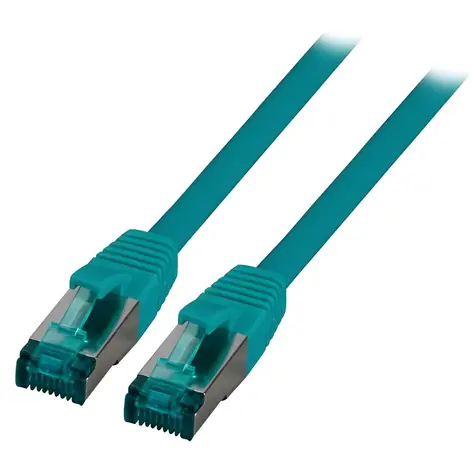 EFB S/FTP Cat6A 30 m zelená / Patch kábel / RJ-45 / LSZH / 10 Gbit/s