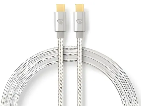 Nedis Profigold Fabritallic / Kábel USB / USB-C - USB-C / USB 2.0 / 480 Mbps / 10 W / 3 m