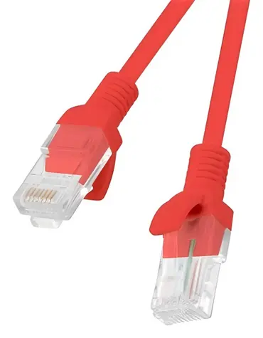 Lanberg CAT6 3M červená / Patch kábel / UTP / RJ45-RJ45 / Fluke Passed