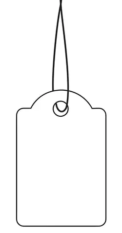 Herma Závesné etikety so špagátom červené / Etiketa / 32x50 mm / 1000 ks