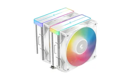 DEEPCOOL AG620 WH ARGB V2 biela / Chladič CPU / 2× 120 mm ARGB / Hydro Bearing / LGA1851 / AM5
