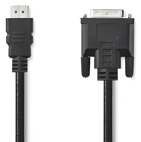 Nedis čierna / Kábel HDMI - DVI-D 24+1 / 3 m / 1080p / Poniklované konektory