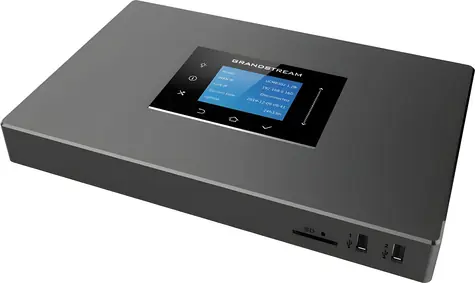 Grandstream UCM6302 / IP pobočková ústredňa / 2x FXO / 2x FXS / 3x Gigabit LAN PoE+ / 1000 užívateľov