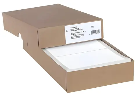 Herma Tabelačné etikety 147,32x99,2 mm / biele, perforované / 1000 ks