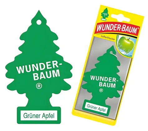 Wunder-Baum Osviežovač vzduchu do auta Apple / Osviežovač vzduchu do auta / Stromček