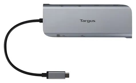 Targus Dual Video Mobile Dock / Dokovacia stanica / 2x HDMI / USB-C 140W PD / LAN / 2x USB-A