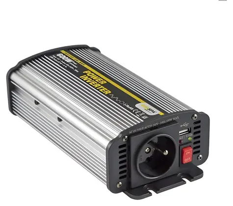 Carspa CAR600U-242 / Menič napätia / 24V/230V / 600W / USB / modifikovaná sínus