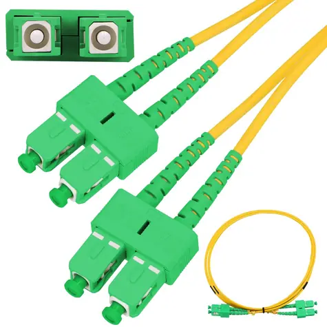 Extralink SC/ APC-SC/ APC / Patchcord / Jednomódový / Duplex / G652D / 5 m
