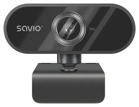 Savio CAK-04 čierna / Webkamera / HD 720p / 25fps / USB / klip