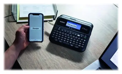 Brother PT-D610BT čierna / Tlačiareň samolepiacich štítkov / 180× 360 DPI / Bluetooth / USB / LCD displej
