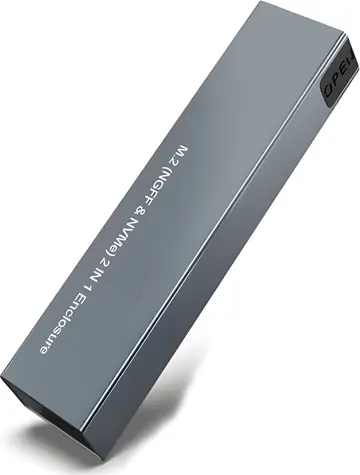 Zenwire Externý box pre M.2 NVMe/SATA SSD / Box pre SSD / USB-C 3.2 Gen 2