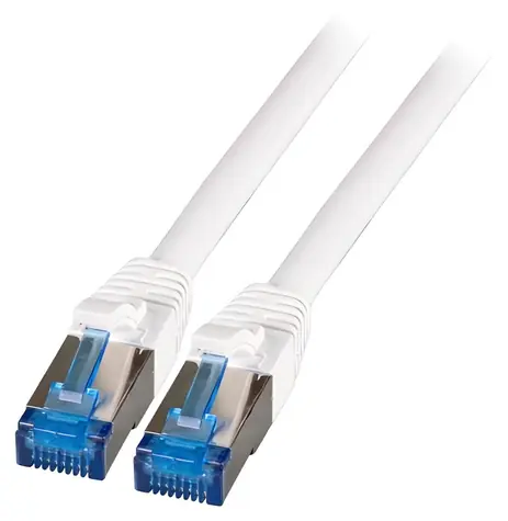 EFB Cat6a S/FTP superflex biela / Patch kábel / RJ45-RJ45 / 0,5 m / 10 Gbit/s