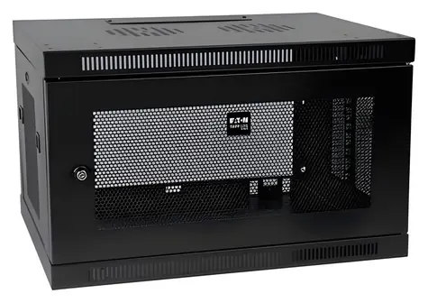 EATON Tripp Lite SmartRack SRW6U čierna / Rozvádzač / Nástenný / 6U / hĺbka 444 mm / nosnosť 90,7 kg