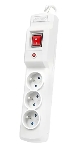 Armac Multi M3 biela / Prepäťová ochrana / 3 zásuvky / 3 m kábel / 2500 W