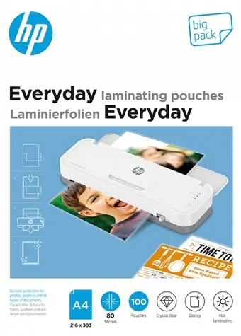 HP Everyday laminovacia fólia A4 / Laminovacia fólia / 80 µm / 100 ks