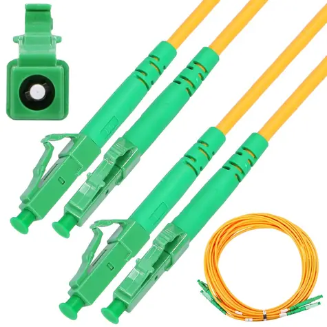 Extralink LC/ APC-LC/ APC / Patchcord / Jednomódový / Duplex / G657A1 / 1 m