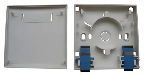 Xtendlan optická zásuvka 2x SC / Optická zásuvka / FTTH / 86x86 mm / bez SC adaptérov