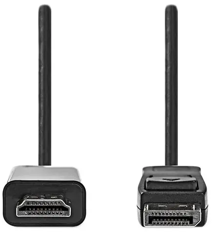 Nedis DisplayPort-HDMI kábel čierny / Kábel DisplayPort-HDMI / 2 m / Bulk