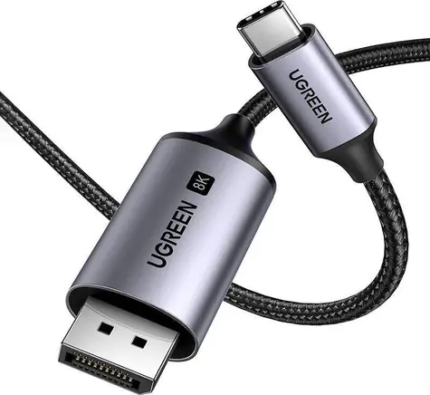 Ugreen 25158 čierna / Kábel USB-C (M) - DisplayPort (M) / 2 m