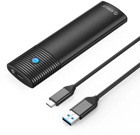 Orico externý box pre M.2 SATA SSD čierna / Externý box / USB-C / 5 Gbps