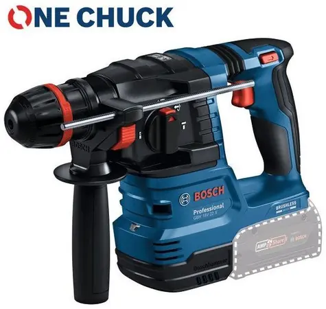 BOSCH GBH 18V-22X Professional / Aku vŕtacie kladivo / ONECHUCK / SDS- PLUS / 1,5 J / bez aku