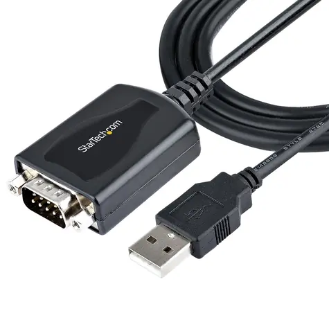 StarTech čierna / Adaptér USB na sériový Port (RS232) / DB-9 / USB 2.0 / 0,9 m