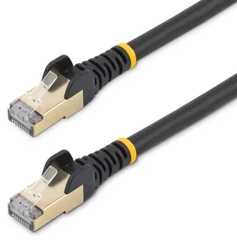 StarTech CAT6A Snagless čierna / Patch kábel / STP / 3 m / RJ-45 / 10 Gbit / s