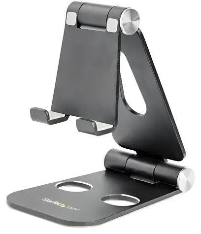 StarTech Skladací stojanček na tablet a telefón čierny / Stojan / prenosný / do 13" / hliník