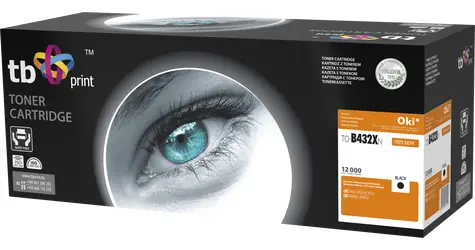 TB toner kompatibilný s OKI B432 čierna / Toner / 12.000 strán