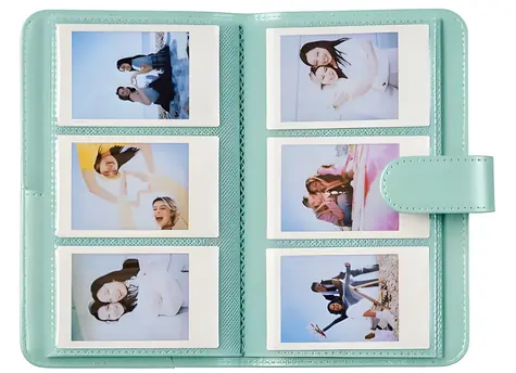 Fujifilm INSTAX Mini Album zelená / Fotoalbum / pre instax mini fotografie / kapacita 108 fotografií / PU koža