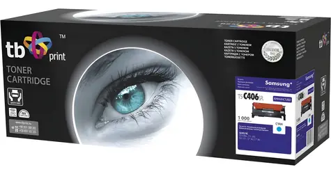 TB CLT-C406S / Kompatibilný toner / Samsung CLP-365 / 1000 strán / Azúrová
