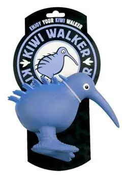 KIWI WALKER Latexová hračka Kiwi modrá / Hračka pre psov / Pískacia / Veľkosť S / 8,5 cm