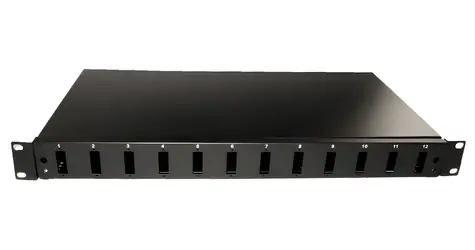Xtendlan 19" optický rozvádzač 12x SC duplex / Optický rozvádzač / 24 FO portov / Výsuvný
