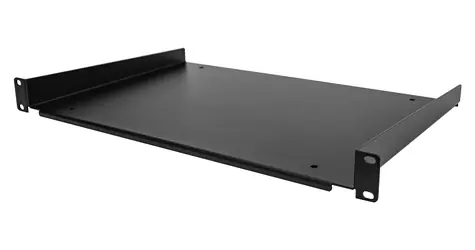 StarTech Rack polica 1U čierna / Polica do racku / 19" / hĺbka 305 mm / nosnosť 25 kg