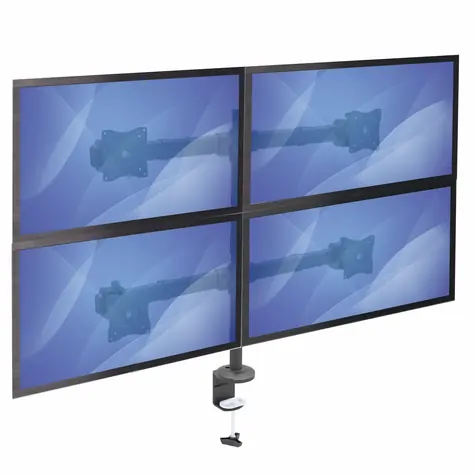 StarTech Držiak monitora 4X rameno 360° čierna / Držiak monitora / VESA 75x75 a 100x100 mm / do 27” / nosnosť 8 kg