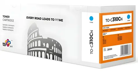 TB TO-C310CN Cyan / Toner / pre OKI C310, C330, C510, MC350, MC360 / 2000 strán