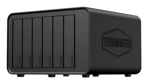 TerraMaster F6-424MAX čierna / NAS server / Intel Core i5-1235U 10-Core / 8GB DDR5 RAM / 6x SATA / Diskless