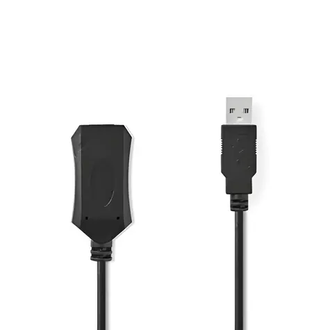 Nedis Aktívny predlžovací kábel USB-A - USB-A 20 m / Predlžovací kábel / USB 2.0 / 480 Mbps / poniklované konektory