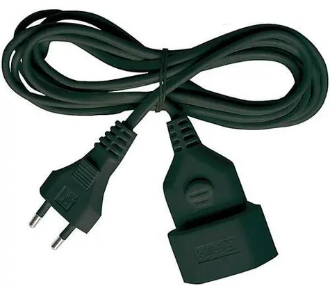 Brennenstuhl predlžovací kábel plochý čierna / Predlžovací prívod / 5 m / IP20 / H03VVH2-F 2x0,75