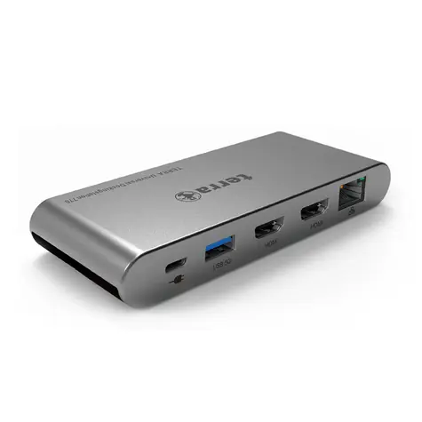 Terra Mobile 770 / Dokovacia stanica / USB-C / Dual Display / 2x HDMI / 2x USB-A 3.2 Gen2 / RJ45 / 500 g
