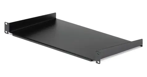 StarTech 1U serverová polica čierna / Polica / Oceľ / Nosnosť 20 kg / 482,6 x 254 x 44,5 mm