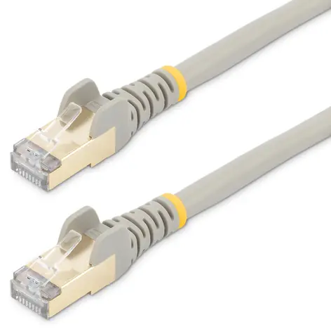 StarTech CAT6A šedá / Patch kábel / STP / 1 m / RJ-45 / 10 Gbit / s / PoE / Snagless