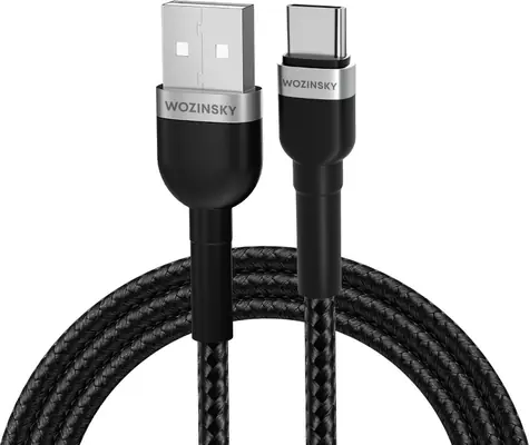 Wozinsky USB-A - USB-C kábel čierna / Kábel / USB-A (M) - USB-C (M) / 2 m