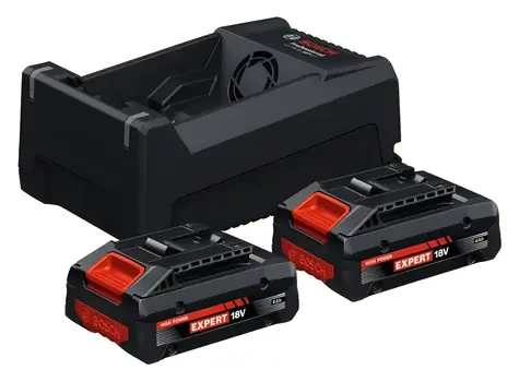 BOSCH Expert 1600A0373J / Štartovacia sada 2x EXBA18V-40 4,0 Ah + nabíjačka GAL 12V/18V-80 / AMPShare Alliance