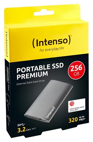 INTENSO Premium Edition 256GB / Externý SSD / 1,8" / USB 3.0 / čítanie 320 MB/s