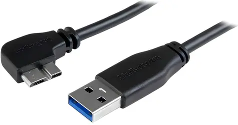 StarTech USB-A - Micro-USB B Slim kábel pravouhlý / Kábel / USB 3.0 / 5 Gbit/s / 2 m