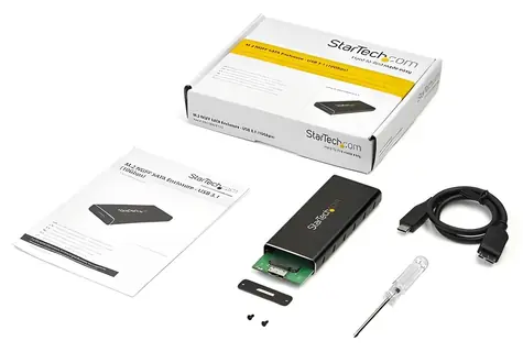 StarTech Box pre M.2 SATA SSD / Externý box pre SSD / USB-C 10Gbps / Hliníkový